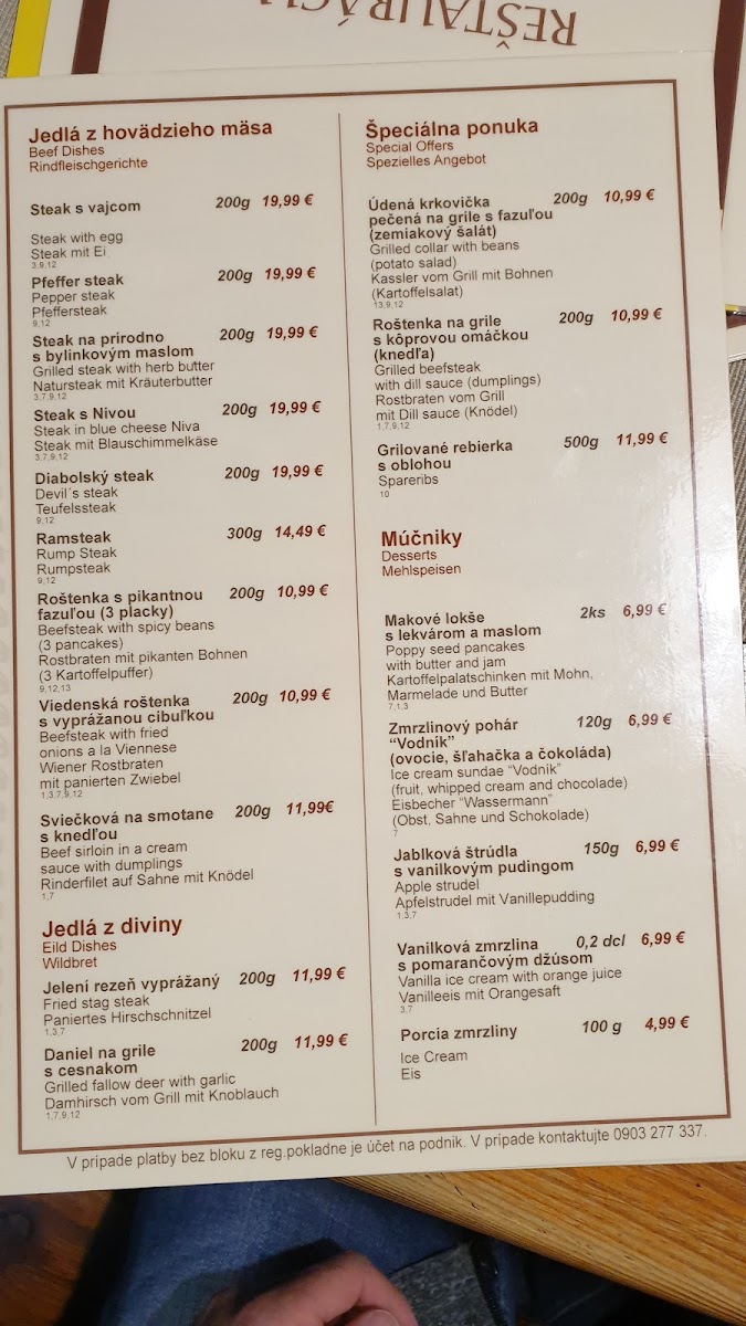 Menu U Zlatého Vodníka-3