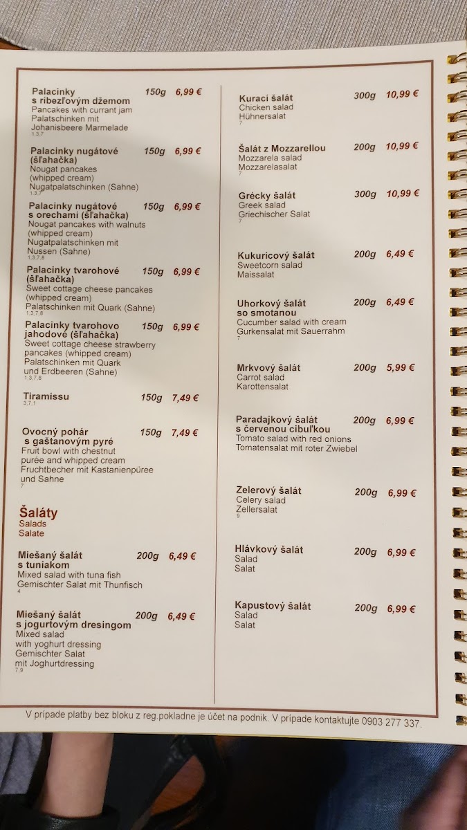 Menu U Zlatého Vodníka-4