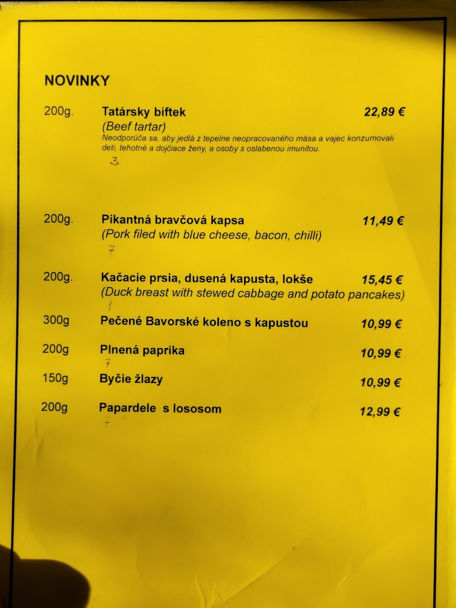 Menu U Zlatého Vodníka-7